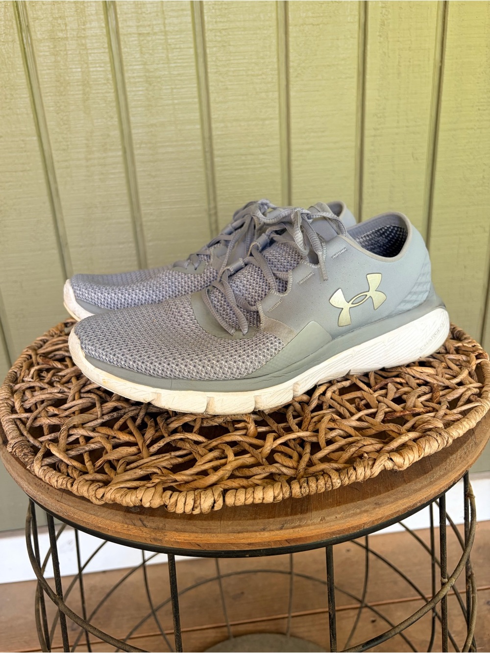 Under Armour Speedform Fortis 2 Gray Running Shoes Men's Size 8.5